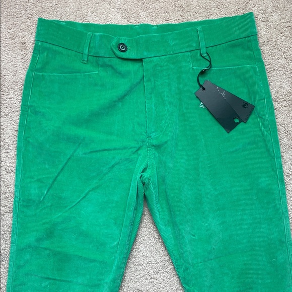 NEW Greyson Corduroy Trouser Golf Pants in Serpentine Green (Size: 34x34) - Picture 5 of 9